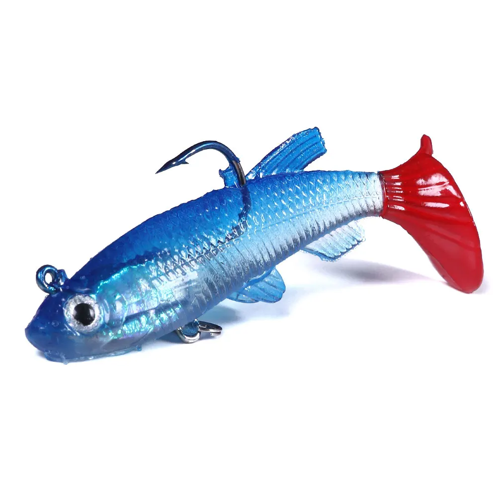 

70pcs Soft Lead Bait Fishing Lures 7.5cm 12.5g 3D Eyes Lifelike Wobblers Isca Artificial