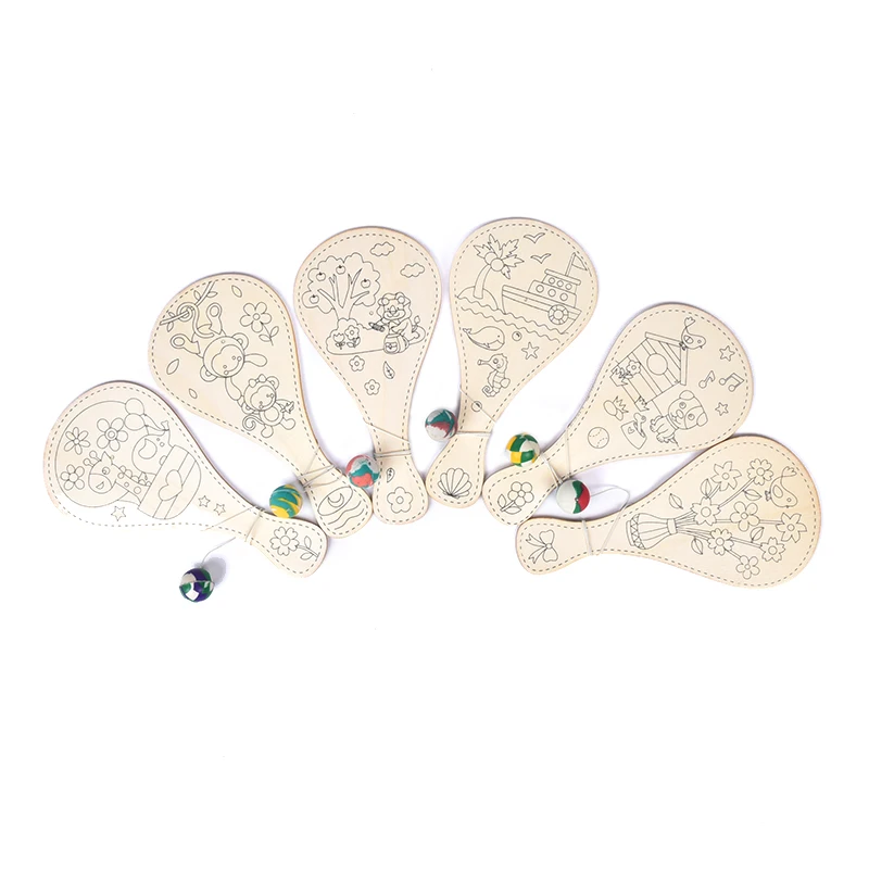 SZ Паровая картина деревянная игрушка ракетка граффити игрушки для детей DIY