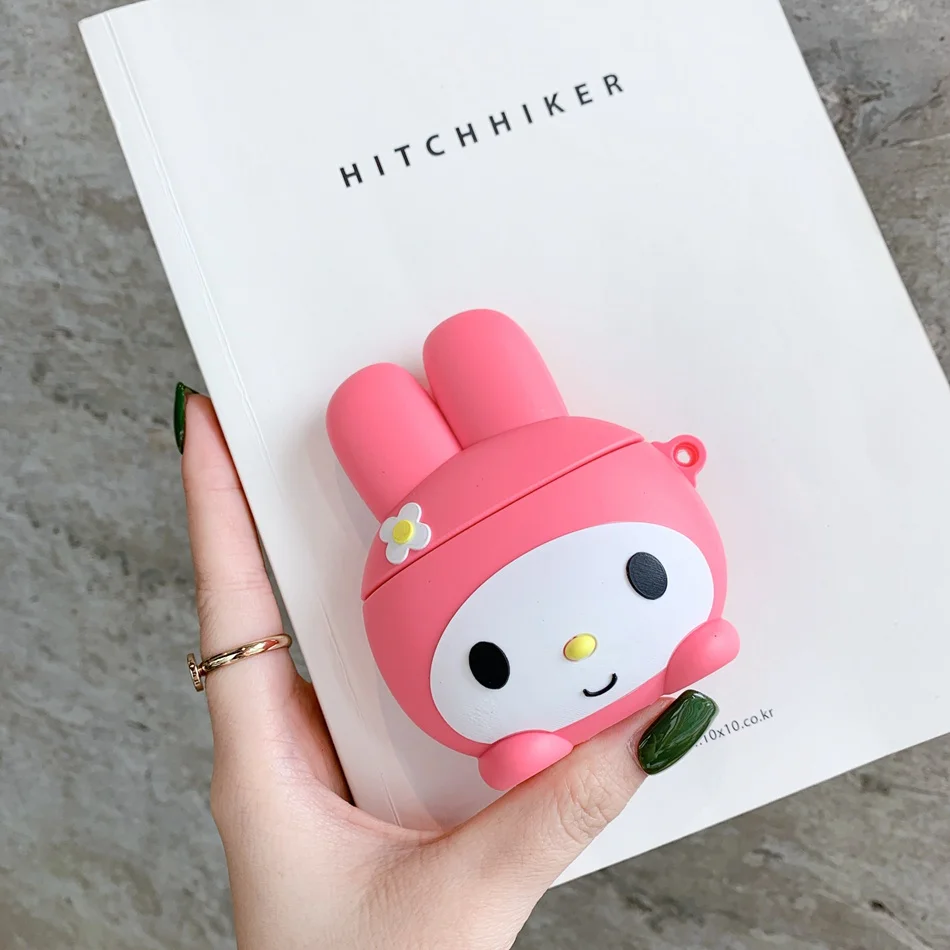 Чехол для AirPods с милым 3D рисунком авокадо, чехол для наушников Apple Airpods 2, силиконовый чехол для наушников Air pods, ремешок для наушников