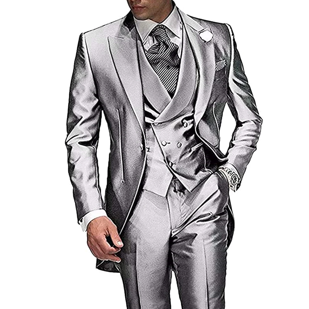 

Мужской костюм с вырезом лодочкой, темно-синий однобортный Повседневный Блейзер, 3 предмета (пиджак + жилет + брюки), на заказ