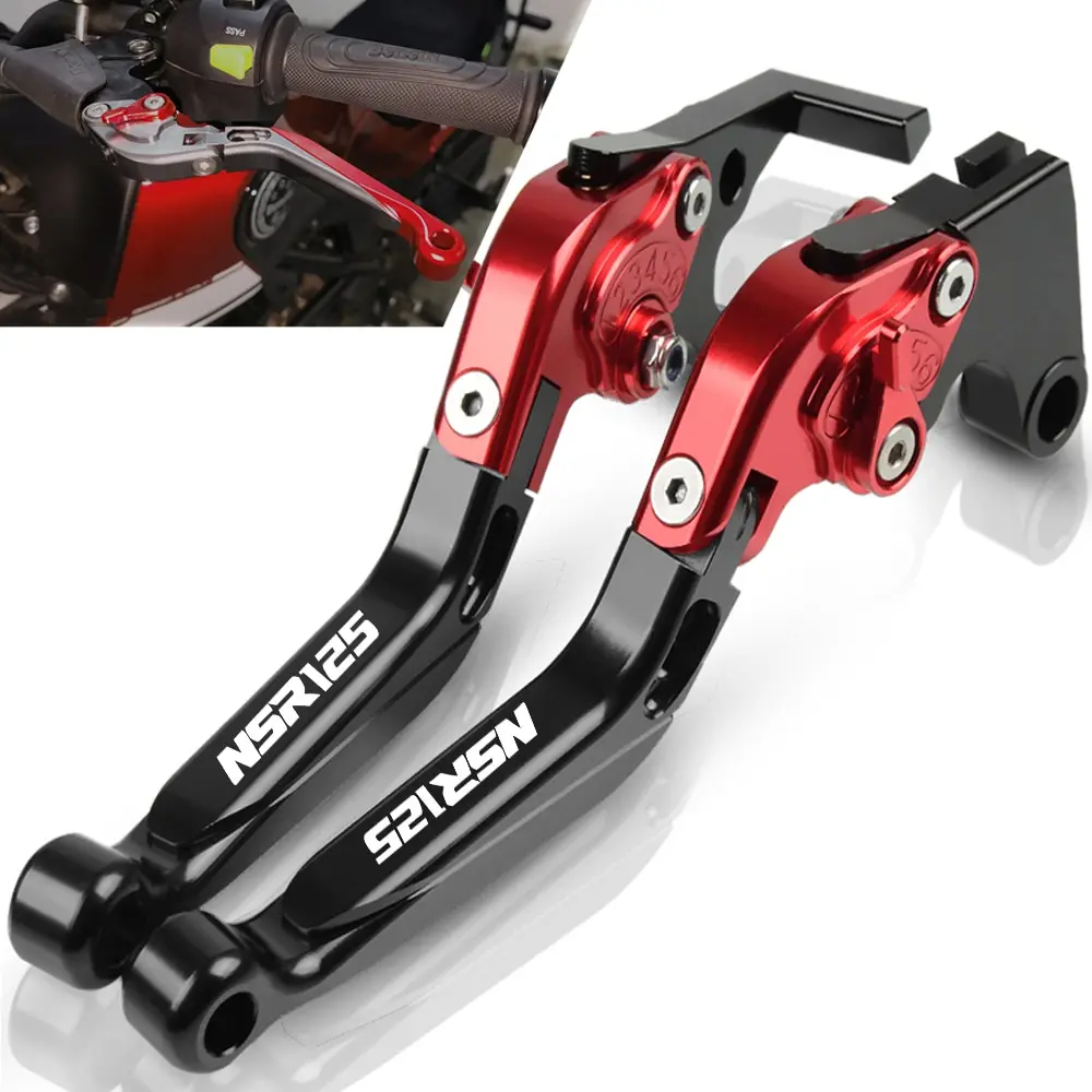

Motorcycle Accessories handbrake Folding Extendable CNC Moto Adjustable Clutch Brake Levers For HONDA NSR125 1988 1989 1990