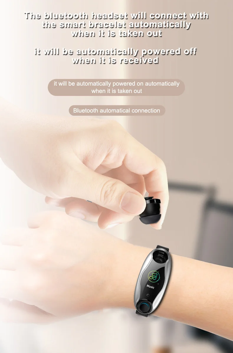 Newest AI Smart Watch With Bluetooth 5.0 Earphone Heart Rate Monitor Wristband Long Time Standby Fitness Bracelet | Электроника