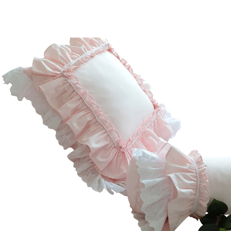 Чехол на подушку с вышивкой в европейском стиле кружевной сатиновый Хлопковый