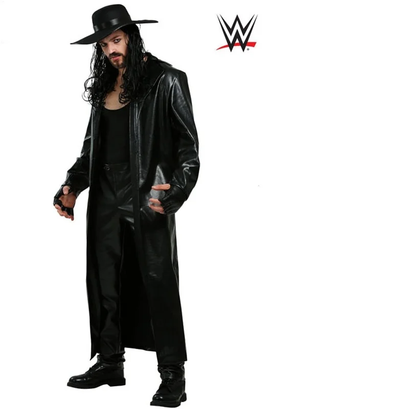 Роскошные Мужские боксерские костюмы для косплея кожаные одежда с шляпой