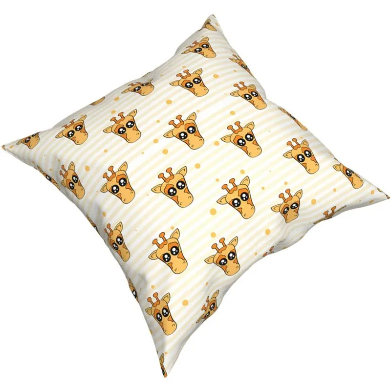 

Giraffe pillowcase animal pillowcase decoration pillowcase hug pillowcase square car sofa home decoration 18 X 18 inches
