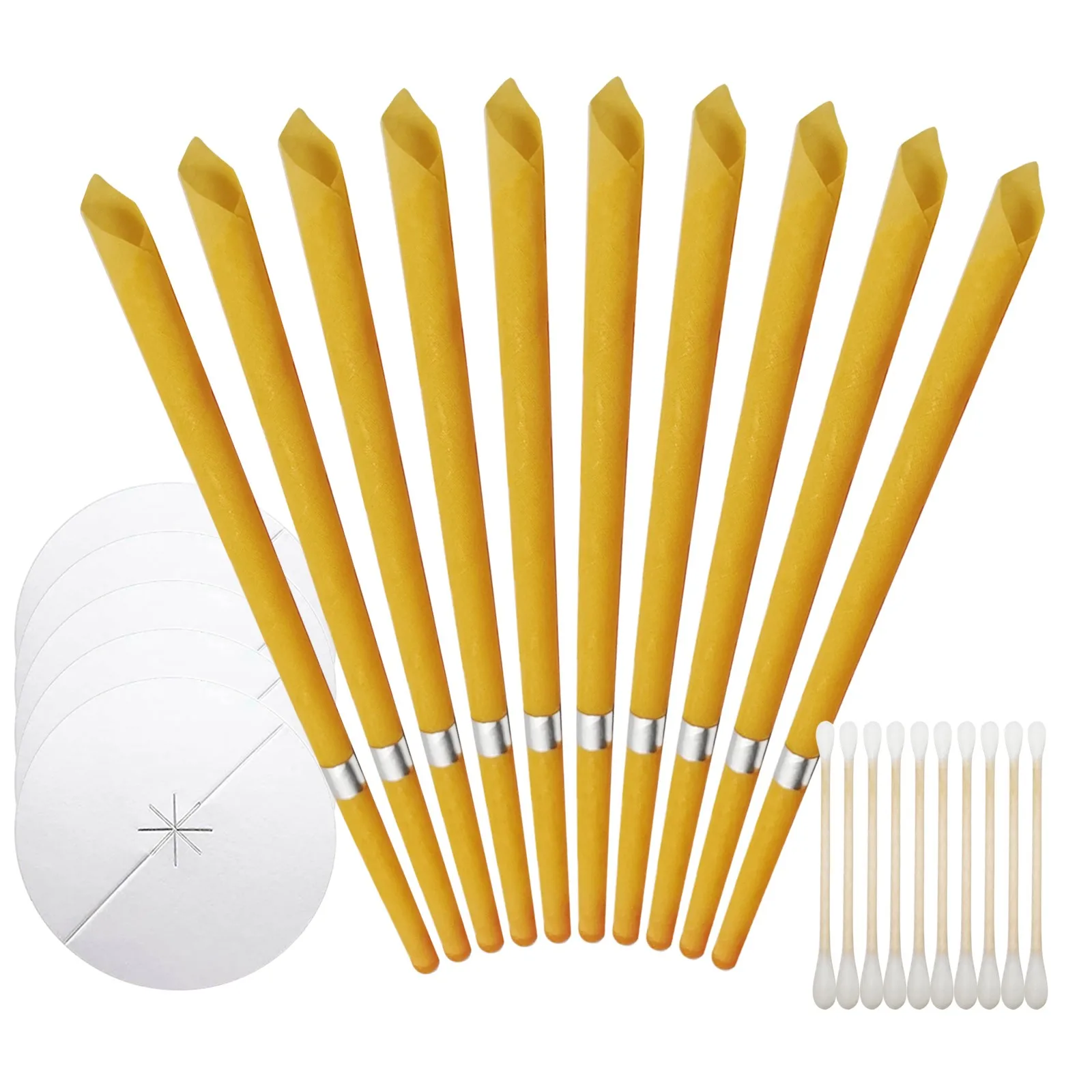 Конусы из натурального ушного воска полые смешанные конусы очистка ушей