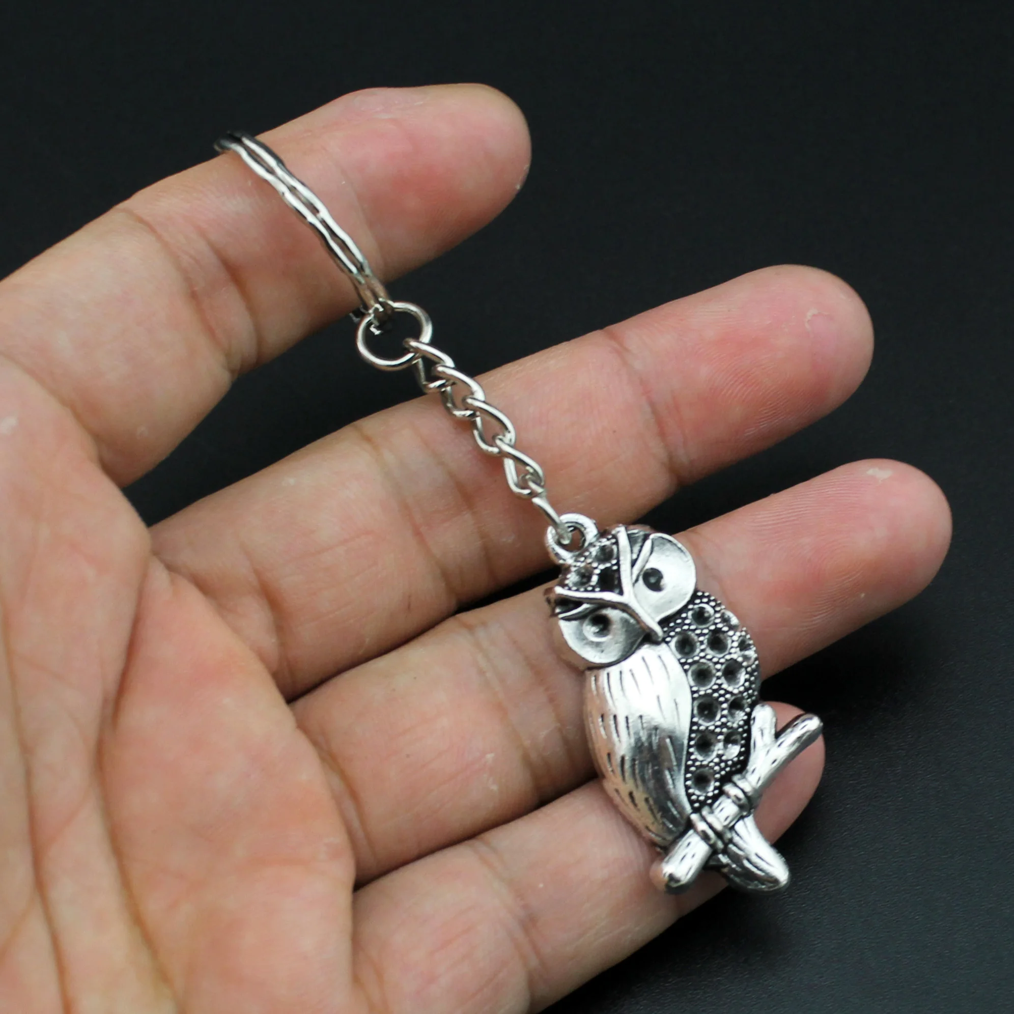 Hapiship 2018 женские/мужские Модные Винтажные бронзовые брелки с совой для ключей из