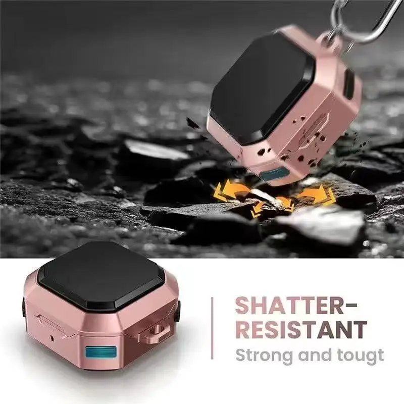 

TPU PC Cover For Samsung Buds Pro 2 Galaxy Buds Live Case Earphone Accessories Battle armor Wireless Case With Keychain