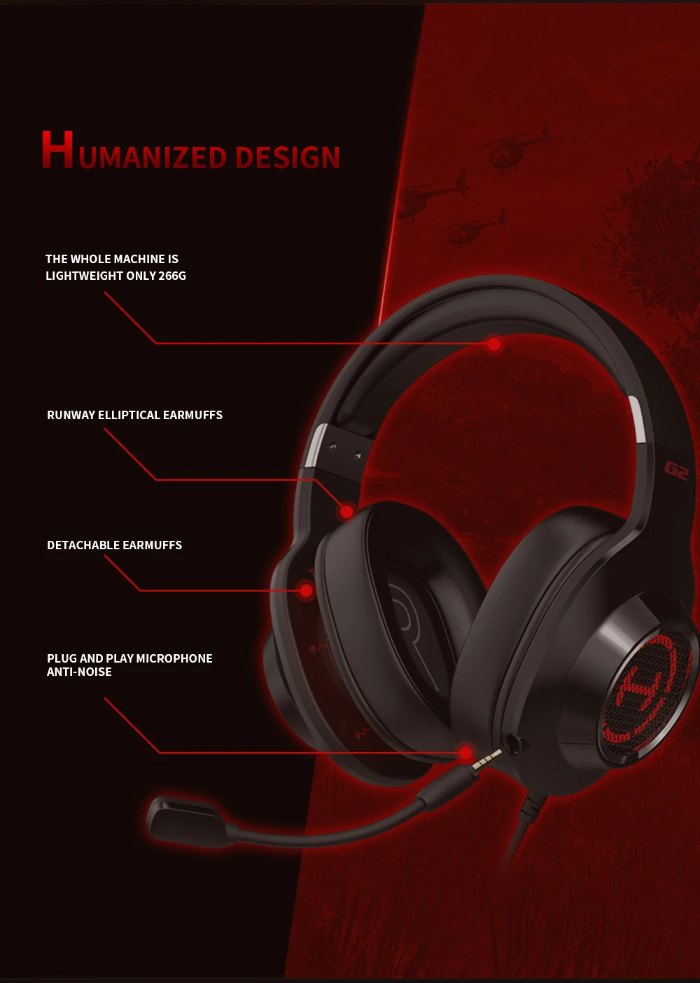 Edifier G2 II игровая гарнитура музыкальные стереонаушники проводные наушники 7,1 Virtual Surround Sound проводные наушники HD микрофон