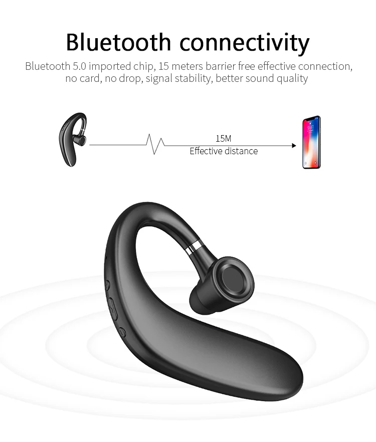 Фото Bluetooth-наушники-вкладыши беспроводная Спортивная гарнитура с шумоподавлением и Bluetooth-наушники-вкладыши беспроводная Спортивная гарнитура с шумоподавлением и