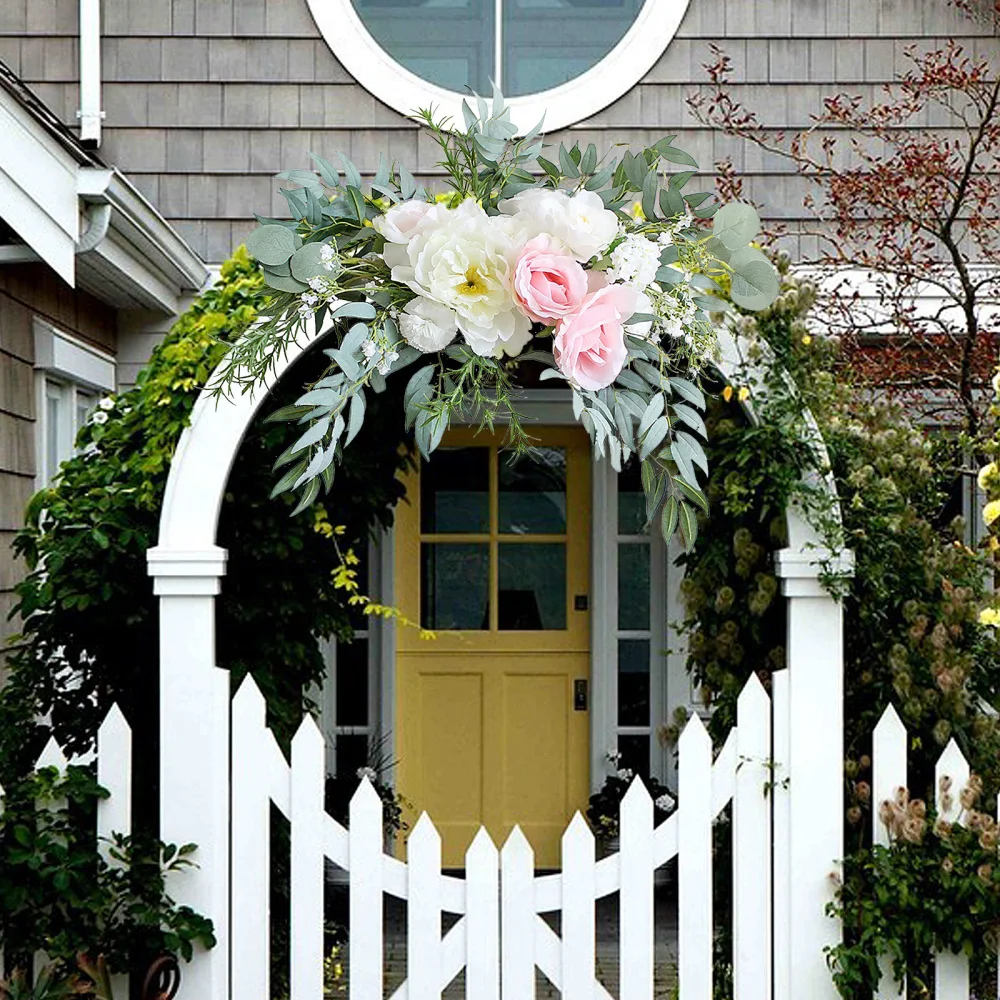 Искусственные пионы цветочные лоскуты Настенный декор искусственная гирлянда