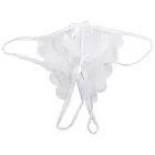 Женское нижнее белье с ремешком, грудастая повязка женские прозрачные трусики (белое)