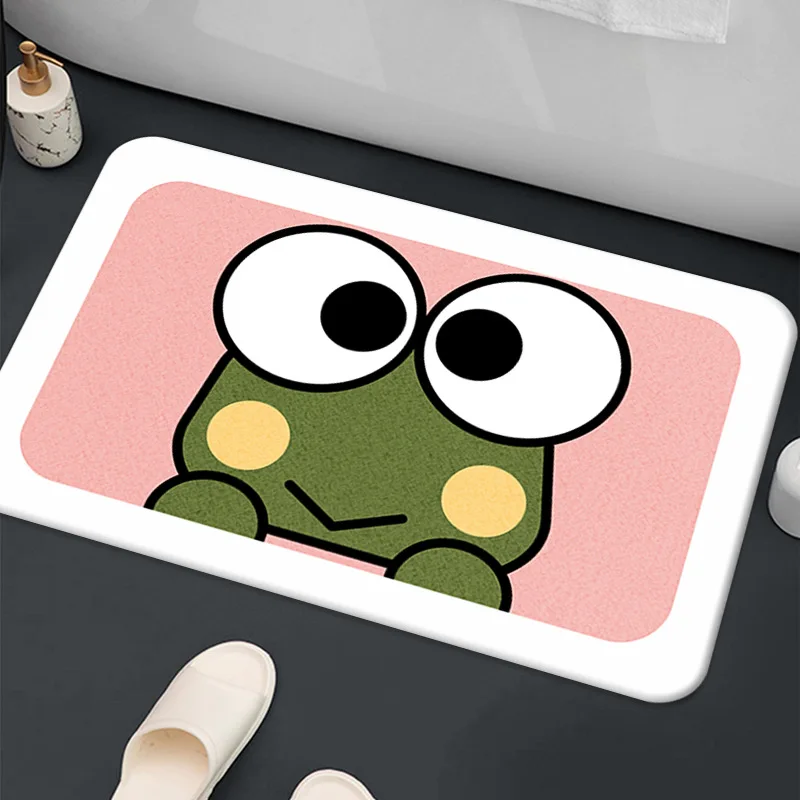 

Bathroom mat toilet small fresh door mat carpet cute cartoon animal flannel entry door mat rub foot mat