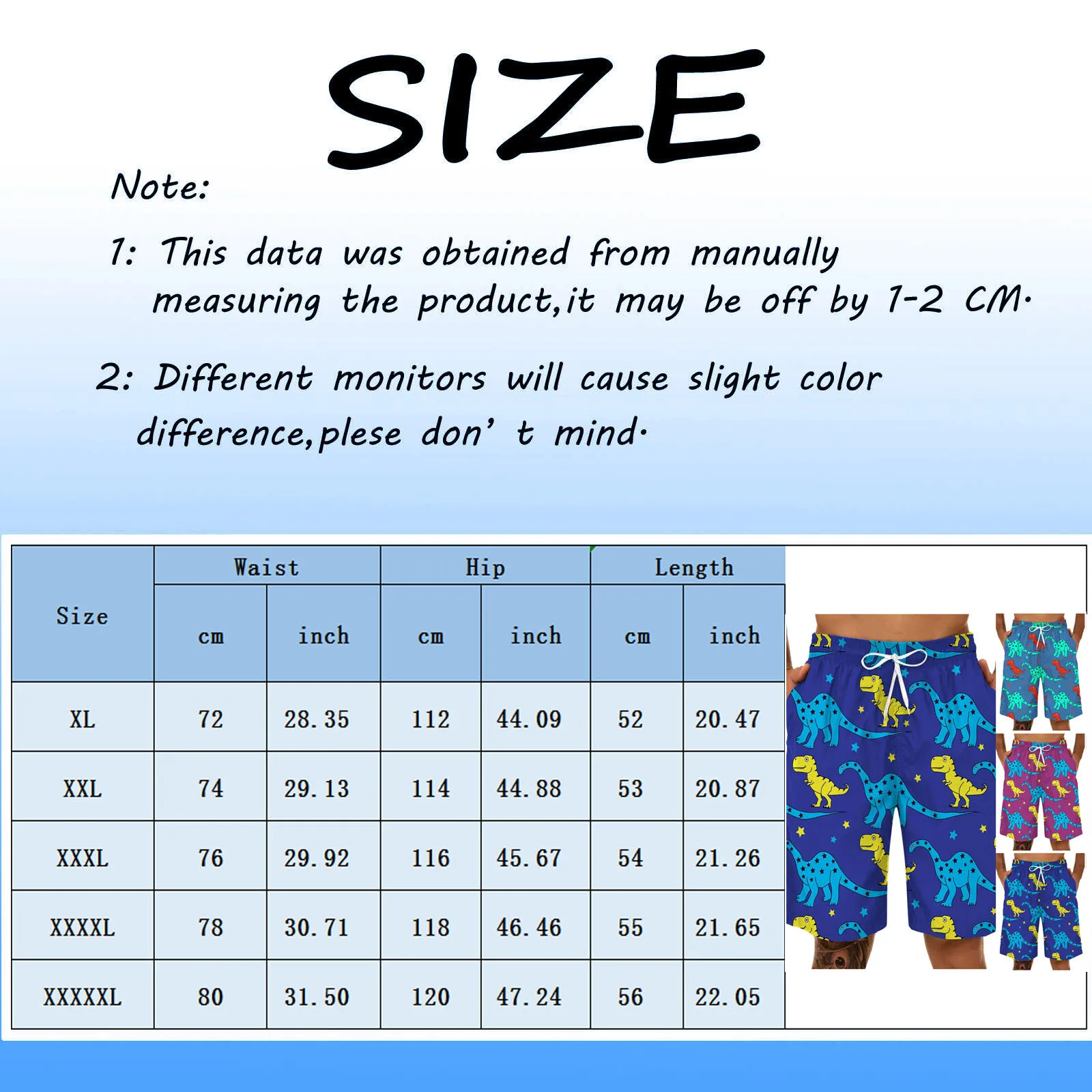 

Dinosaur 3d Fun Print Short Men's Summer Leisure Sports Plus Size Trunks Shorts Swimwear Bathing Surffing Casual Shorts Summer