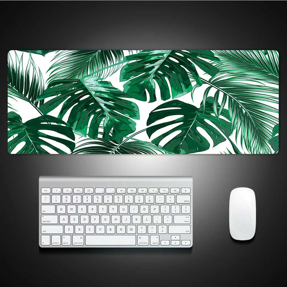 

XGZ Banana Tree Green Leaf Palm Landscape Large Mouse Pad XXL Laptop Office Mouse Pad Keyboard Carpet Pad Kawaii Mouse Pad Desks