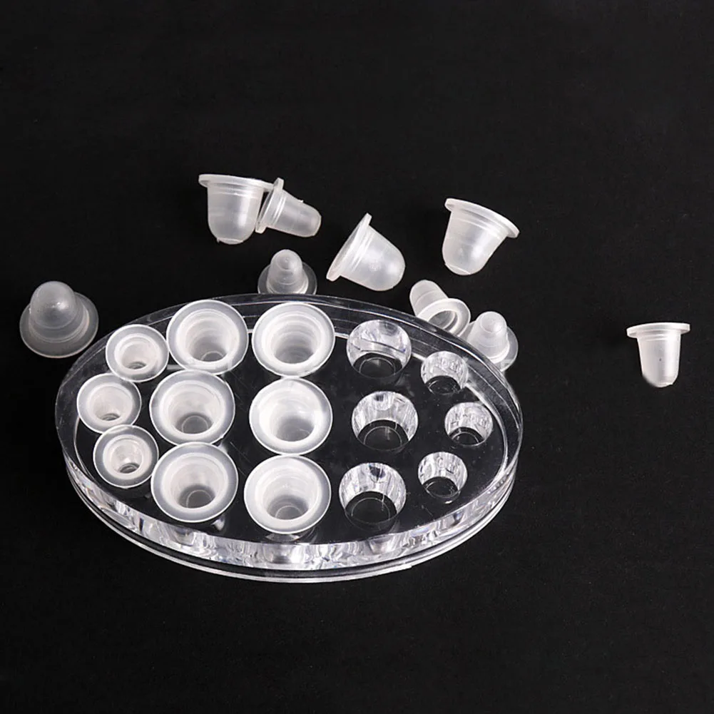 

500Pcs Soft Silicone Microblading Tattoo Ink Cup Cap Pigment Holder Container S/L For Needle Tattoo accessories Supply