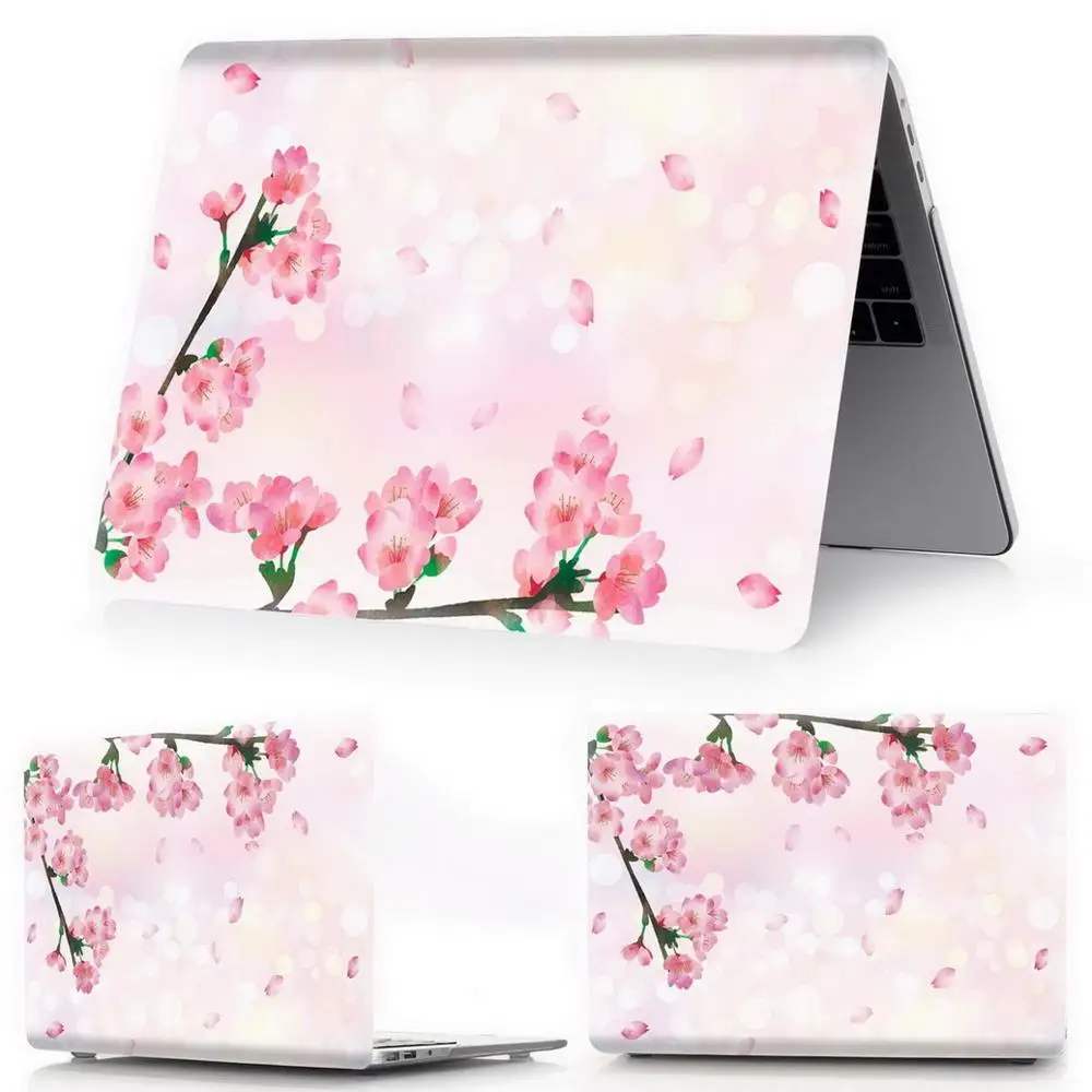 Чехол для ноутбука MacBook Air Pro retina 11 12 13 15 для Mac book Pro 13,3 15,4 дюймов с сенсорной панелью ID A2159+ крышка клавиатуры - Цвет: ying-hua-Y3