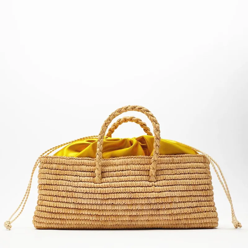 

2021 New Summer Leisure Women's Bag Large Capacity Beach Beach Bag Straw Woven Bag Handmade Straw Bag Woven Bag