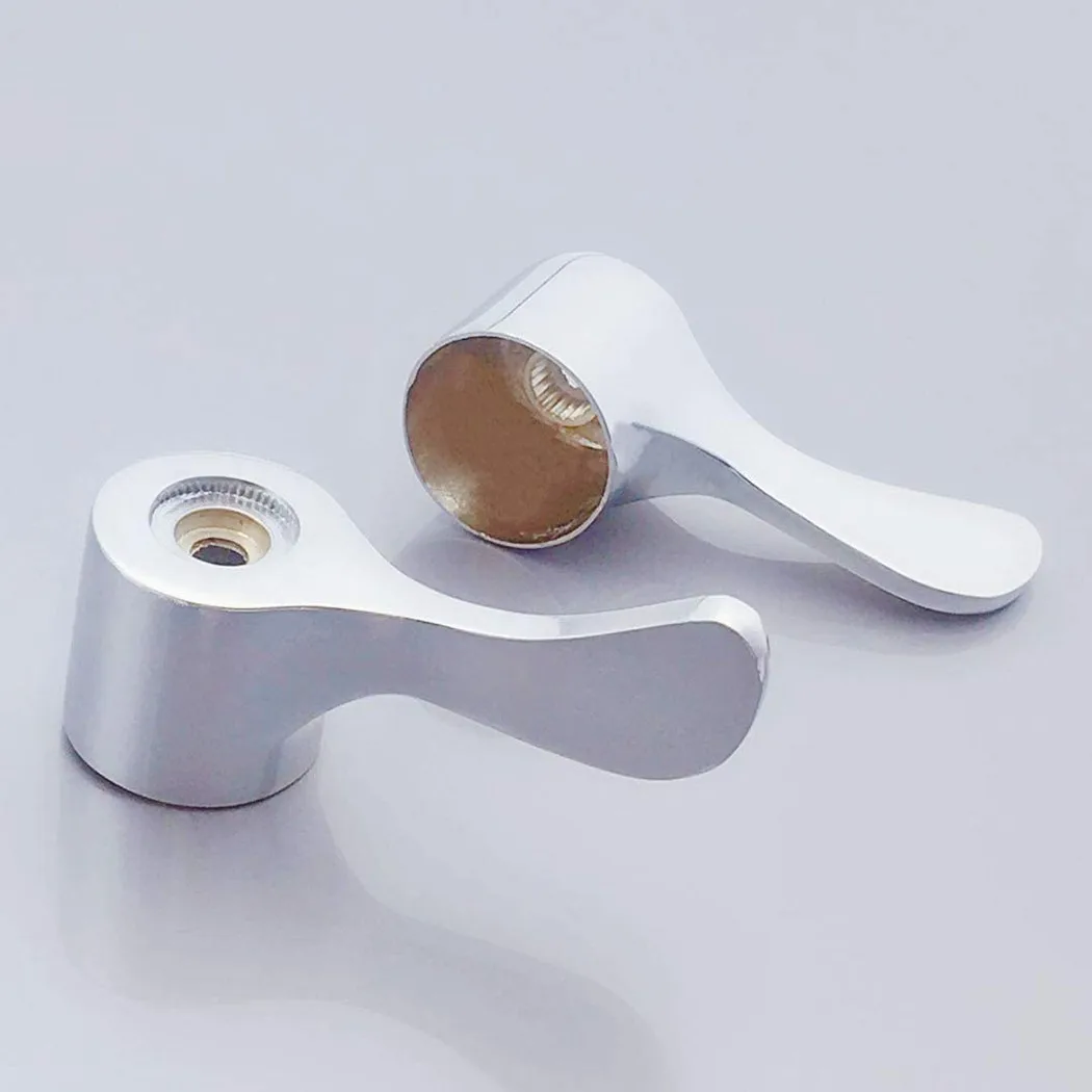

2 Set Lever Taps Tops And Quarter Turn Tap Valves Replacement 1/4\" Universal Kit Bathroom Faucet Accessory