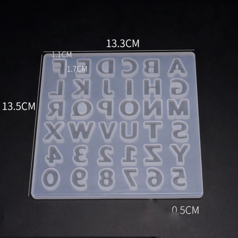 Сделай Сам кристалл капля Пластиковая форма полная доска номер украшение буква