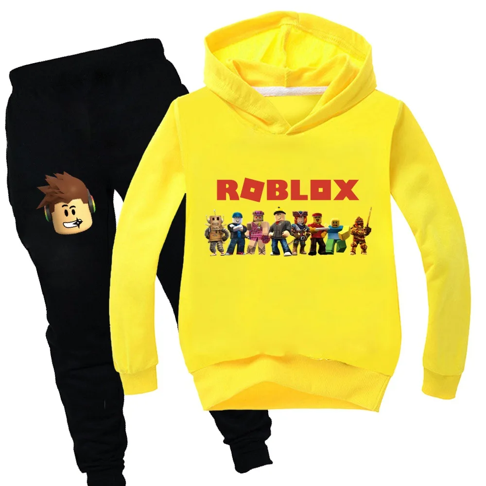2021 Robloxing спортивный костюм детская одежда для мальчиков Мультяшные толстовки и
