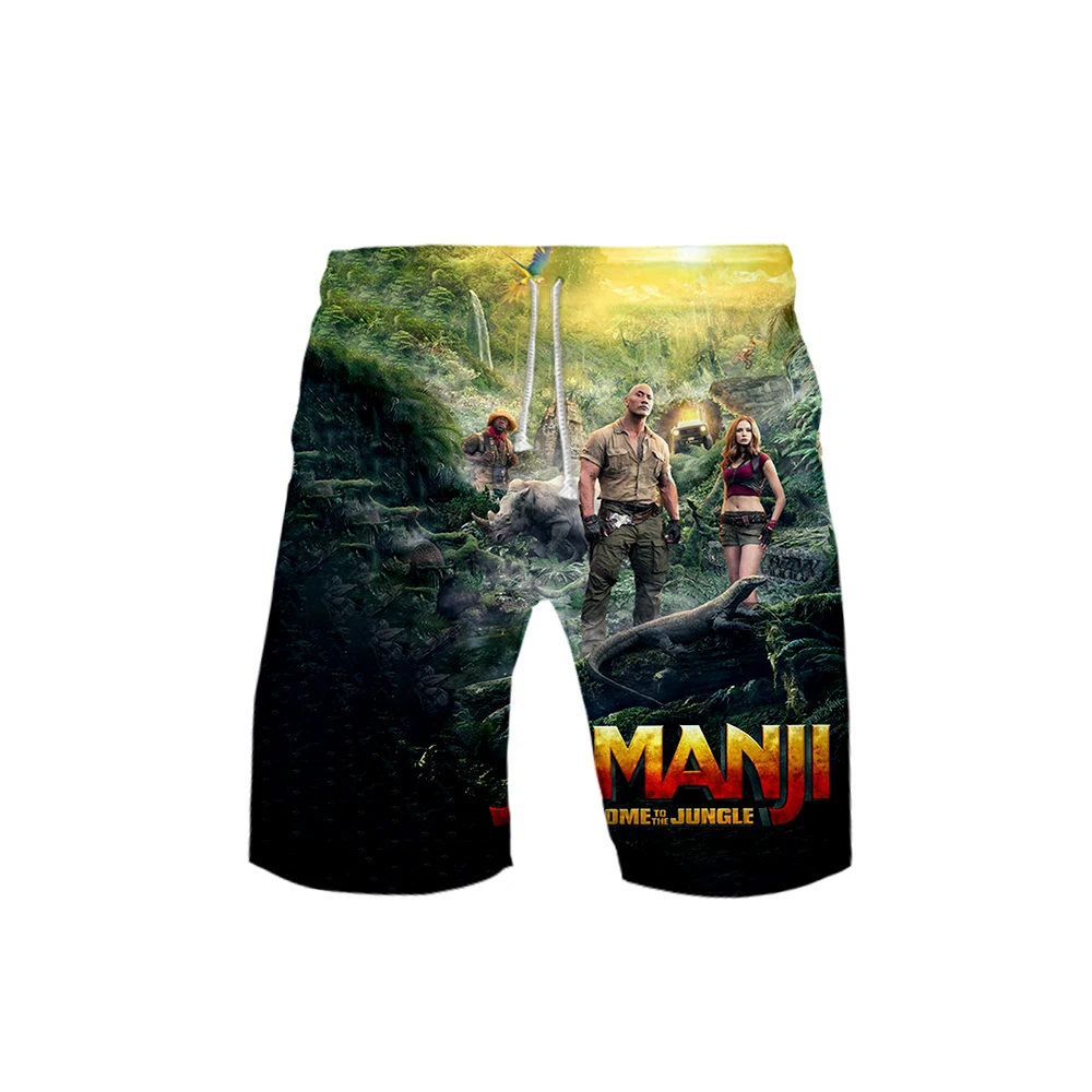 Jumanji Добро пожаловать в джунгли 3D игры шорты для мужчин пляжные Sainte Seiya Толстовка