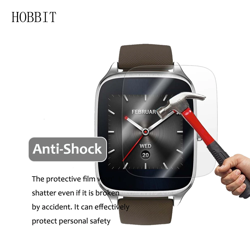 3 упаковки для ASUS ZenWatch 2 W1501Q 1,63 дюймов Анти-шок 7H Нано покрытие пленка взрывозащищенные Смарт-часы, пленка защитная пленка для экрана