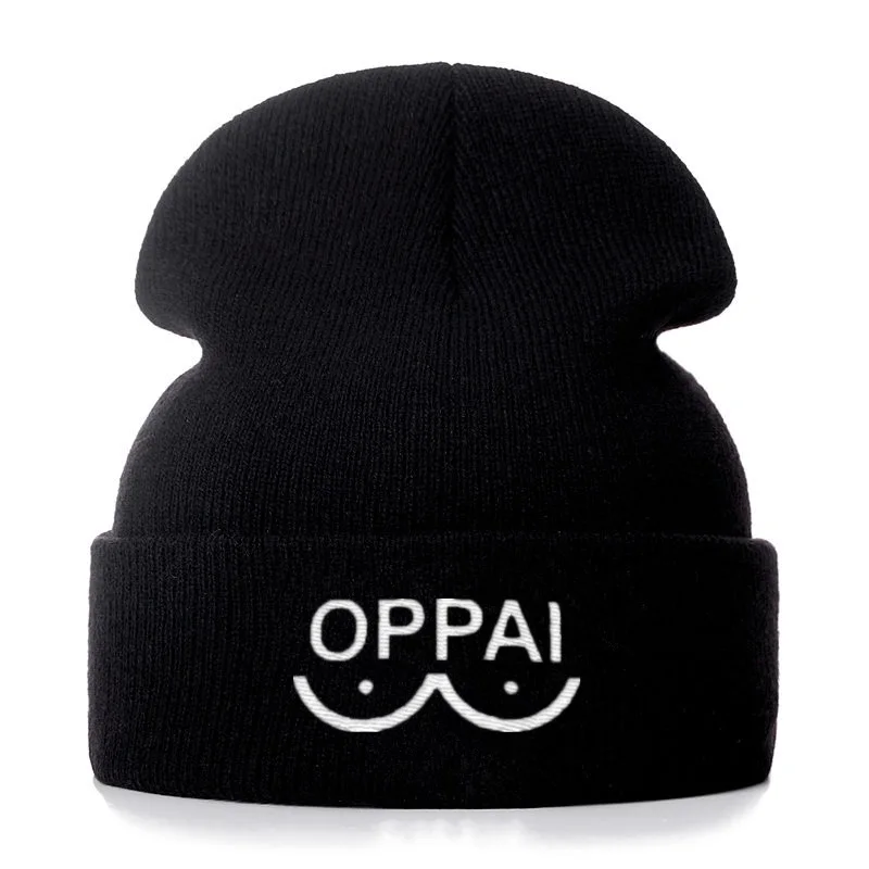 ONE PUNCH-MAN OPPAI Повседневные шапки для мужчин и женщин Модная вязаная зимняя шапка