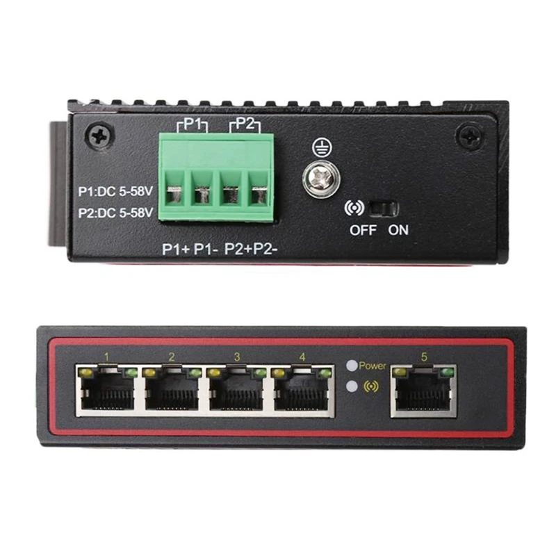 5 Порты и разъёмы RJ45 10/100M Gigabit Ethernet Настольный переключатель ступицы сети ноутбук