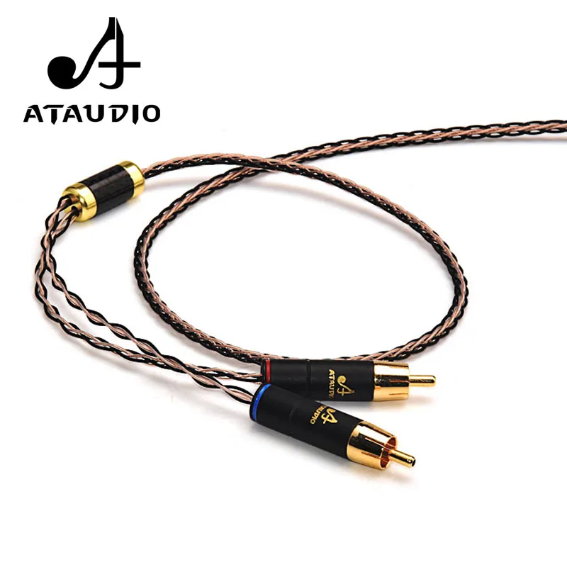 ATAUDIO Hifi 2 5 мм TRRS сбалансированный до RCA Штекерный кабель для Astell & Kern AK100II AK120II AK240 AK380