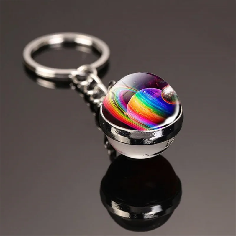 

2020 trend solar system earth planet keychain holder men and women birthday gift accessories car phone pendant pendant wholesale