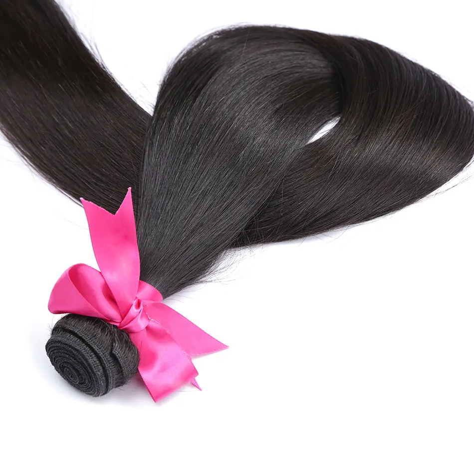 Luvin прямые волосы 28 30 32 дюйма малазийские плетеные пряди 100% человеческие 1 3 4