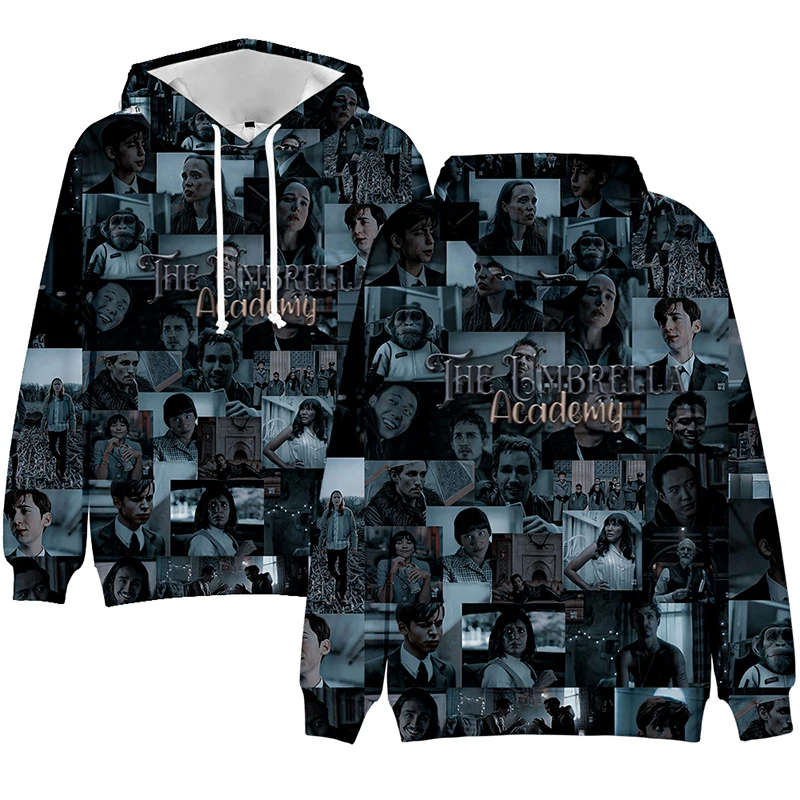 

3 to 14 years The Umbrella Academy Super Hero 3d kids Hoodies Pullover Fashion boy/girls Hoodie Tops Pocket Harajuku Sweatshirt