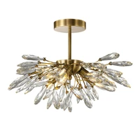 new bedroom crystal ceiling lights luxury plafonnier ac110v 220v lustre cristal corridor lamp