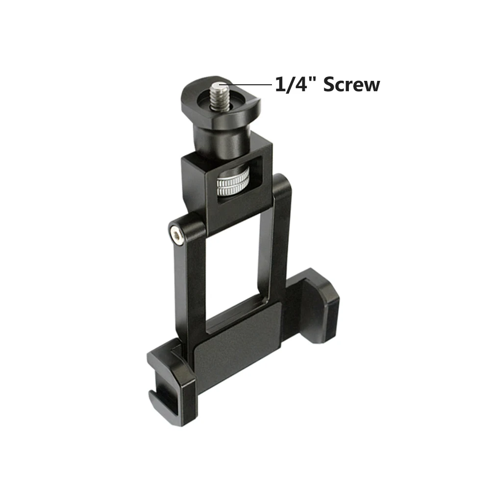 Smartphone Clip Clamp Bracket 1/4 Inch Screw with Cold Shoe Mount Gimbal Stabilizer Phone Holder for Feiyu G6/G6 Plus | Электроника
