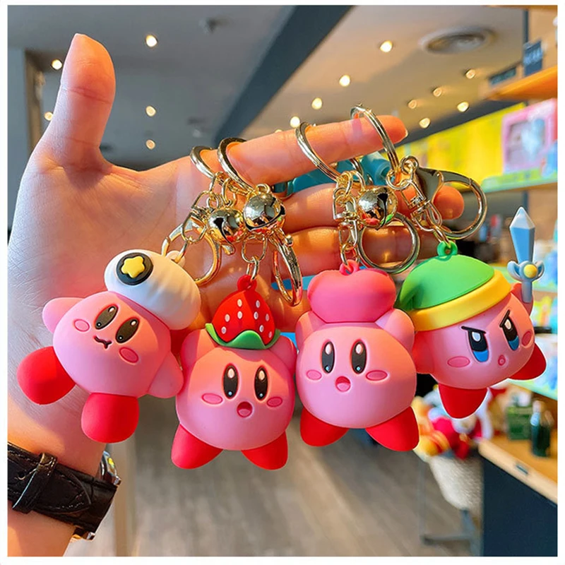 Kirby анимационная игра косплей силиконовый брелок аксессуары сумка подвеска