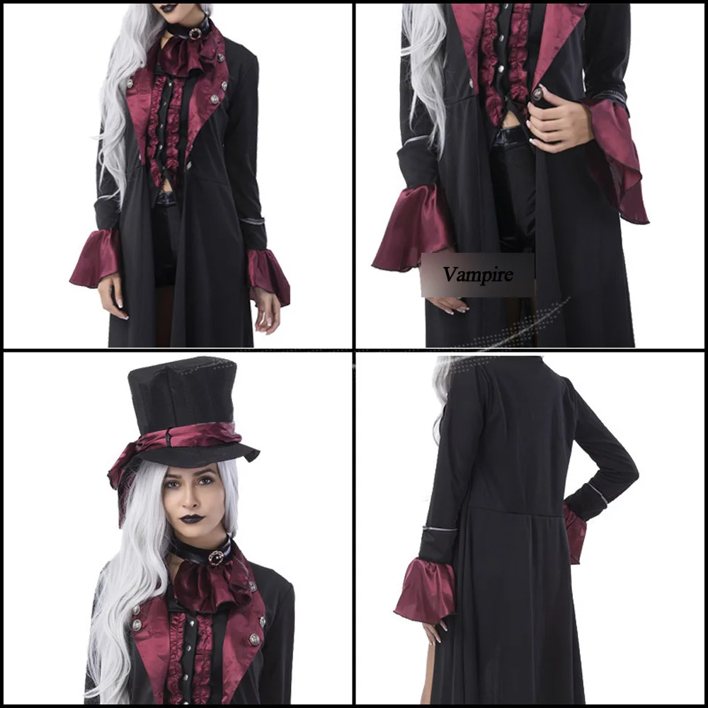 Костюмы для косплея на Хэллоуин VEVEFHUANG страшный костюм ведьмы вампира