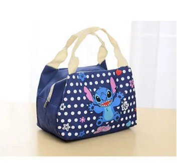 stitch Милый мультяшный ланч-мешок для женщин, девочек, детей, Термоизолированный Ланч-бокс, сумка для еды, пикника, сумка для бутылки молока - Цвет: stitch