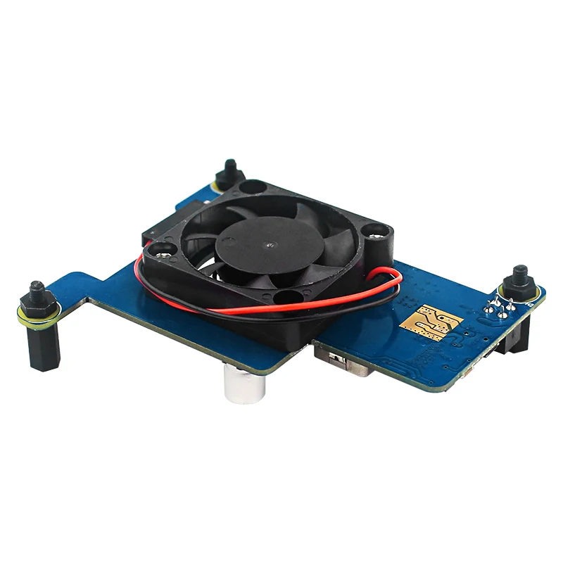 Плата расширения HAT Raspberry Pi 4 Power Over Ethernet (PoE) с охлаждающим вентилятором модуль PoE 5 В