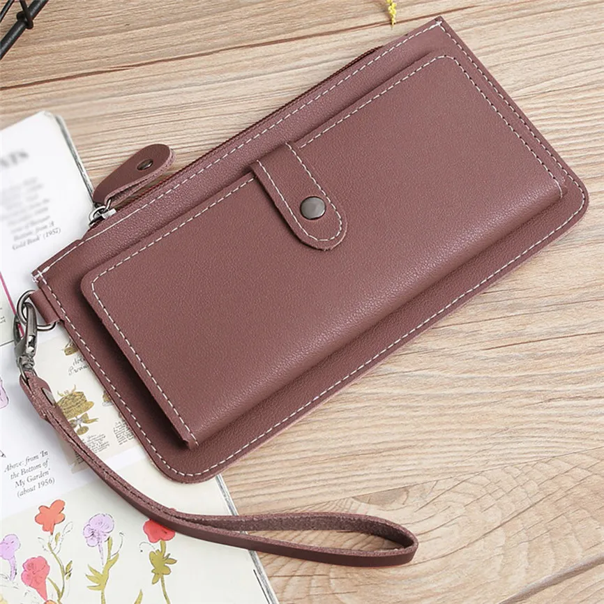 Одноцветный мини кошелек роскошный женский модный трендовый Маленький