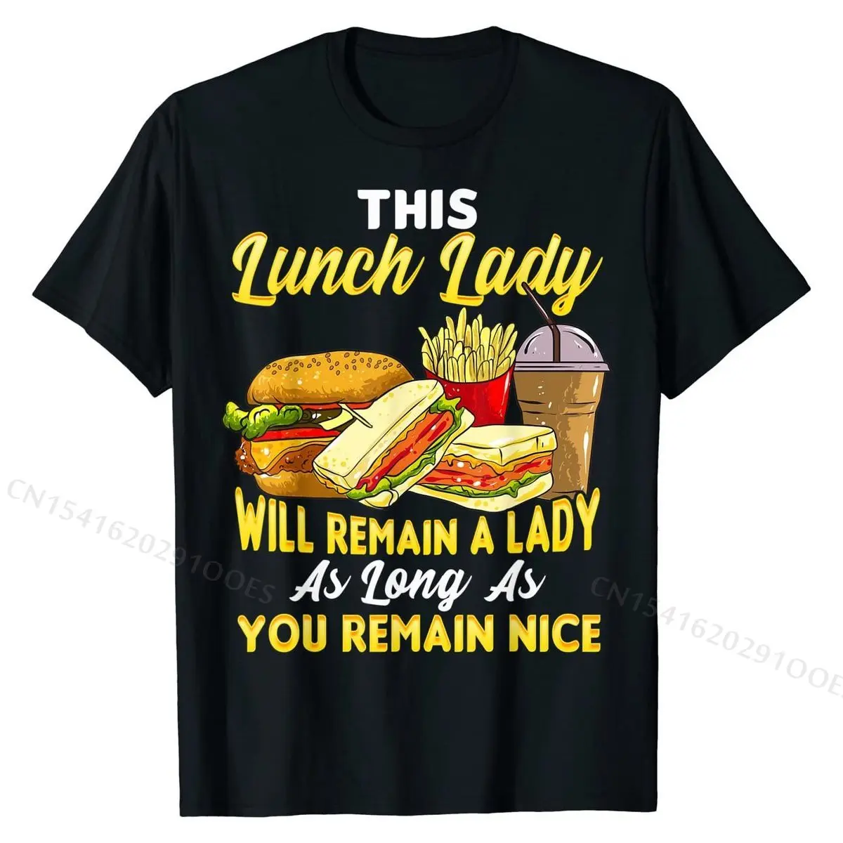 

Lunch Lady School Cafeteria Worker Teacher Appreciation T-Shirt Special Summer T Shirts Cotton Tops Tees for Men Casual