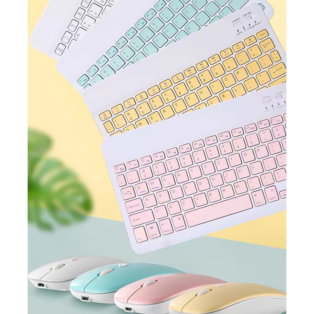 Беспроводная Bluetooth клавиатура и мышь 10 дюймов|Клавиатуры| |