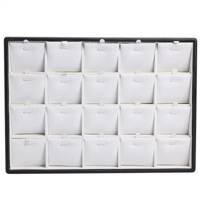 20 слотов коробка для хранения ювелирных изделий Портативный серьги кольцо