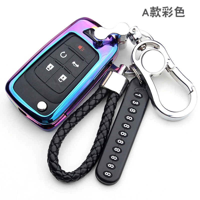 Чехол для ключей из оцинкованного сплава автомобильный чехол Chevrolet Cruze AVEO SAIL TRAX