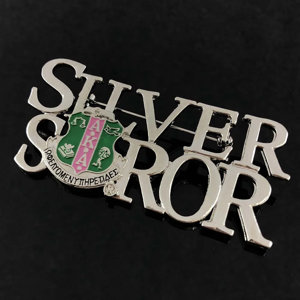 Индивидуальные значки с названием Soror брошь в форме буквы Pin индивидуальный