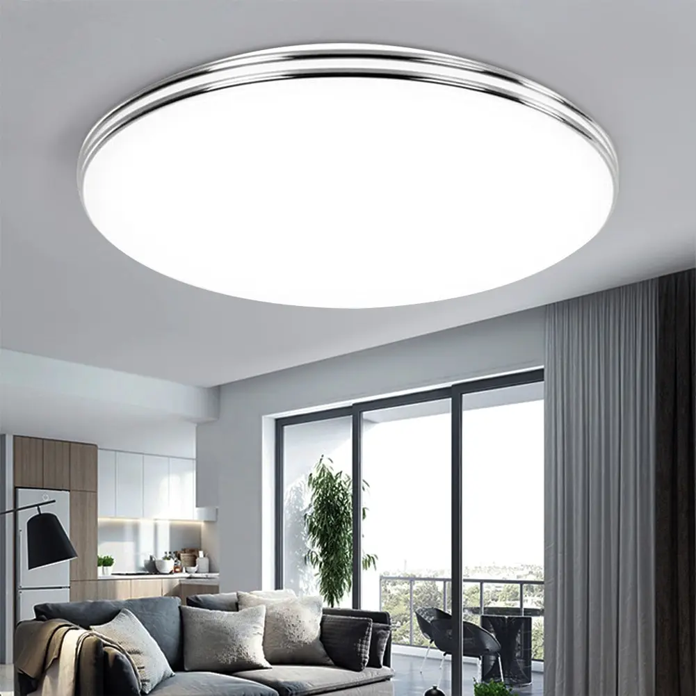 $9.89 LED Ceiling Light 72W 36W 24W 18W 12W Ultra Thin Down Light Surface Mount Panel Lamp AC 220V Modern Lamp For Home Decor Lighting