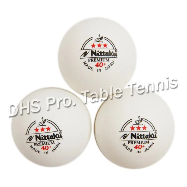 

3balls/1box Genuine Nittaku ITTF approved 3-Star PREMIUM 40+ Table Tennis Balls Premium Plastic Ball