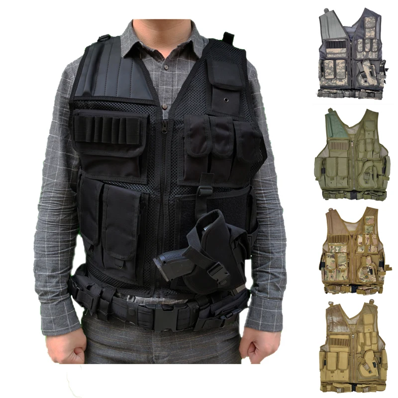 Охотничий жилет тактический Мульти карманный SWAT армейский CS Кемпинг походные