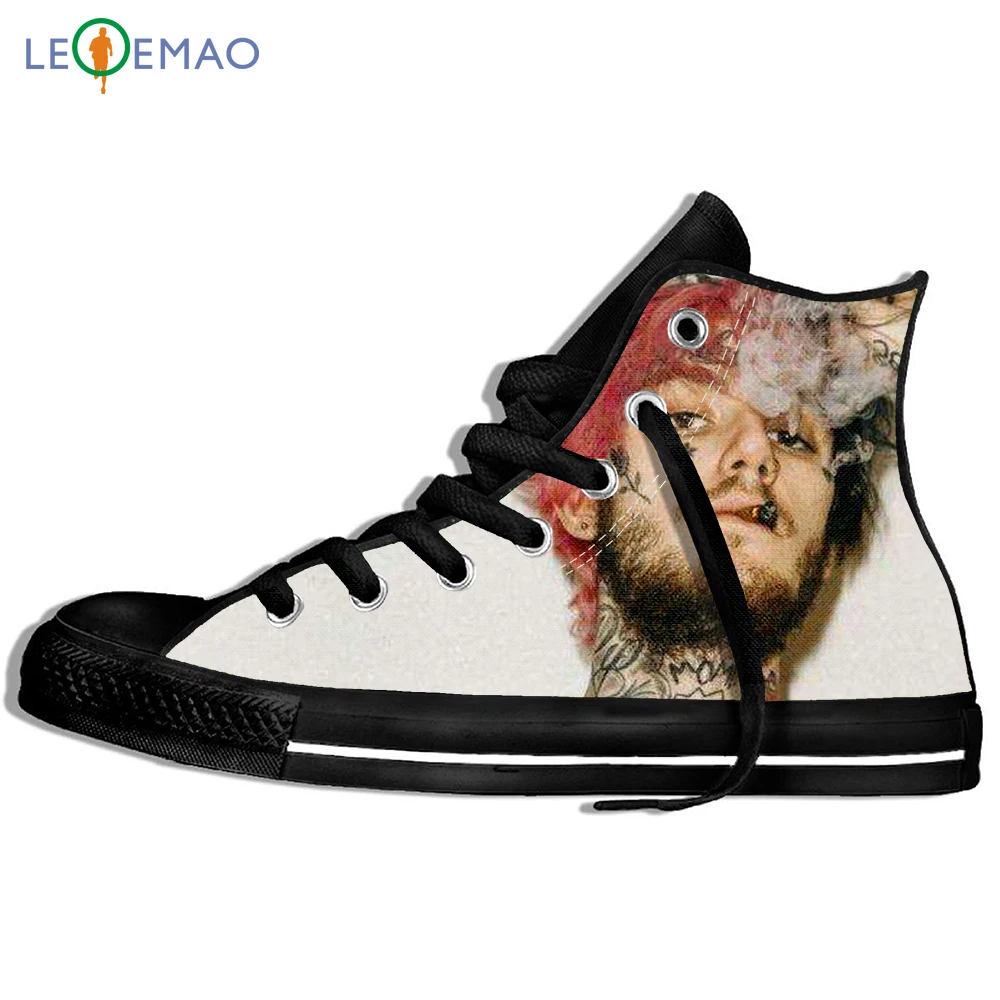 

Custom Image Printing Sneakers Arrival Popular Anime Rapper Lil Peep Harajuku Style Plimsolls Canvas Shoes Custom Walking Shoes