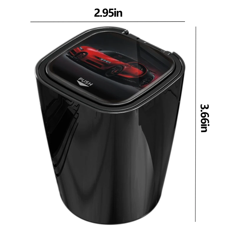 

LED Light Car Ashtray Home Office Smokeless Ashtray Portable Car Styling Universal Size Auto Cigarette Flame Retardant Ash Tray